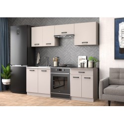 Virtuvės komplektas LORA-200 (Cashmere/Dark Atelier) NAUJIENA V